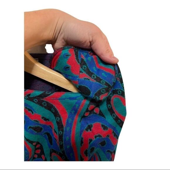 Vintage brenner sports neon 80s sweater! Vibrant bright colors! - Picture 6 of 6